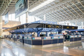 機(jī)場旅客服務(wù)值機(jī)柜臺(tái)行李托運(yùn)處圖片素材下載 科學(xué)技術(shù)素材下的交通運(yùn)輸圖片素材